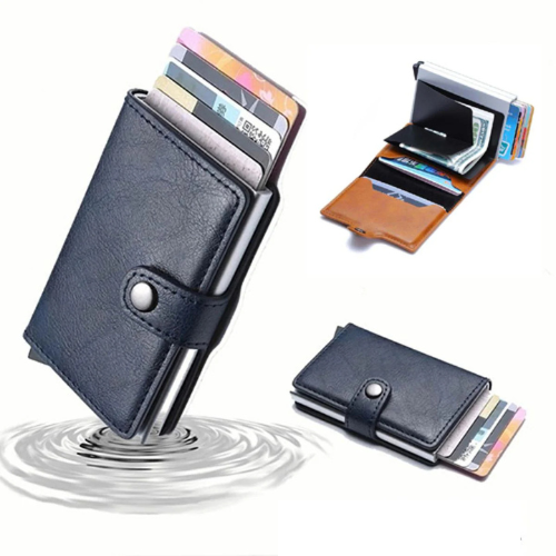 PU Leather Wallet & Pop up card holder